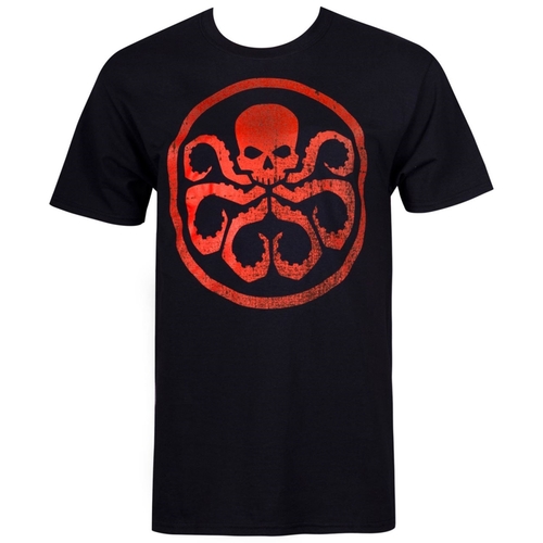 Hydra tshydrasymblkL Hydra Symbol on Black T-Shirt - Large