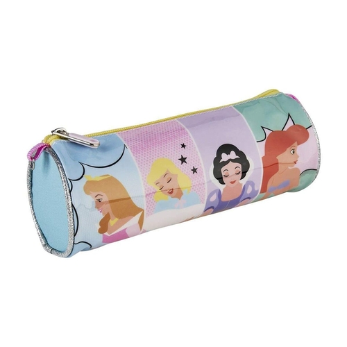 Cylindrical School Case Princesses Disney Pink (8 x 8 x 23 cm)