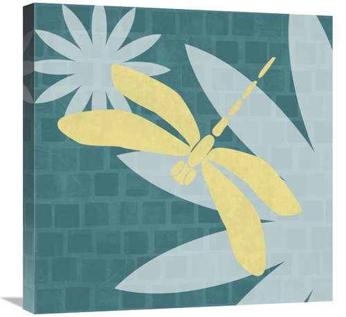 Global Gallery GCS-454899-2424-142 24 x 24 in. Bright Bugs - Dragonfly