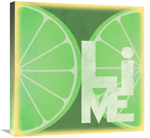Global Gallery GCS-458093-2424-142 24 x 24 in. Citrus - Lime Art Print