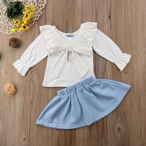 2018 Kids Infant Baby Girl 2Pcs Large Bowknot