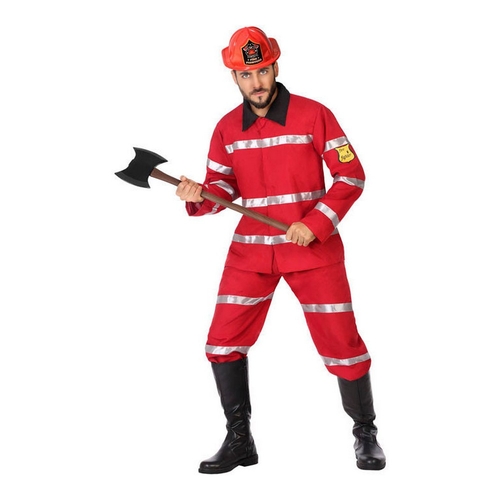 Costume for Adults DISFRAZ BOMBERO XS-S Shine Inline 57034 Red Fireman