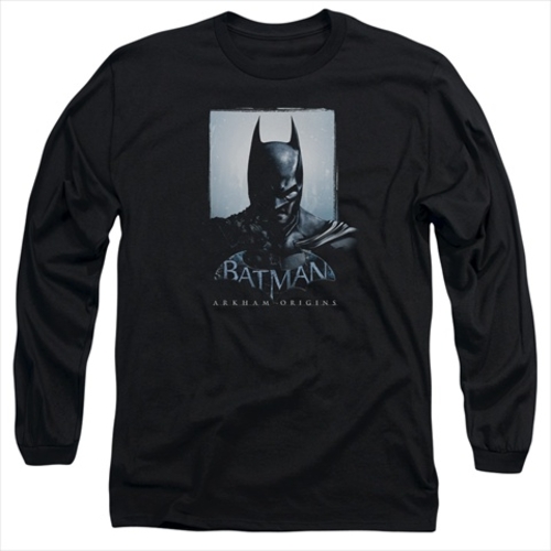 Batman Arkham Origins-Two Sides - Long Sleeve Adult 18-1 Tee, Blac