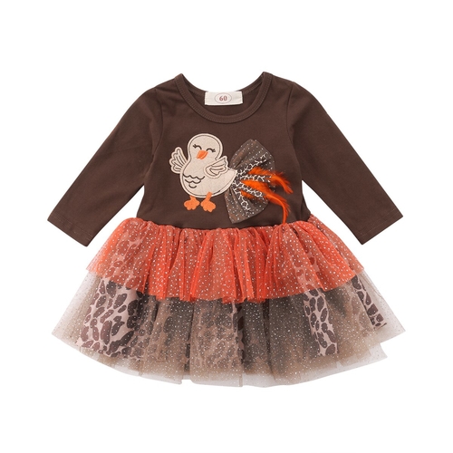 Thanksgiving Newborn Baby Girl Long Sleeve