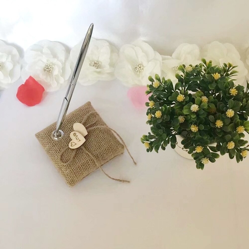 Wedding Party Silver Guest Book Signing Pen