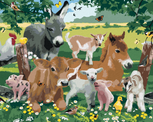 Paint by Numbers - FARM ANIMALS (HOWARD ROBINSON)