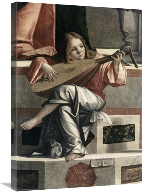 Global Gallery GCS-276977-30-142 30 in. Child with a Lute Art Print - 