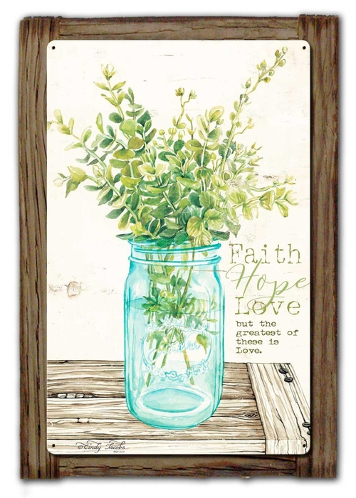 16 x 10 in. Better Together Wood Framed Custom Shape Hanger Sign