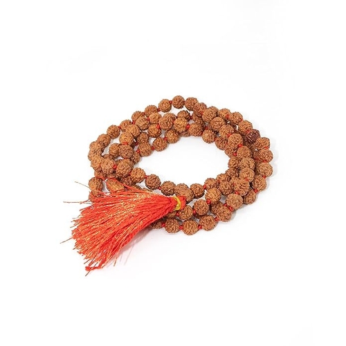 5 Mukhi Lab Certified Rudraksha Mala Original 108 + 1 Beads | Jap Mala