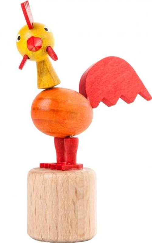 Alexander Taron 105-065 Dregeno Push Toy - Wobbly Rooster