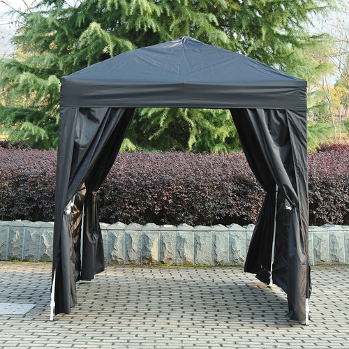 Outsunny 6.6'x6.6' Pop Up Gazebo Party Wedding Tent Folding Canopy