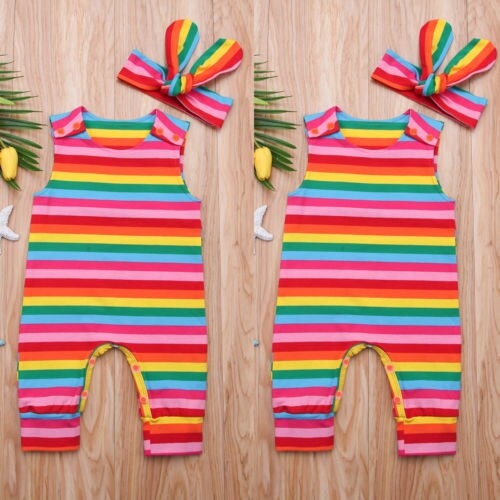 Newborn Infant Baby Girl Cotton Romper Jumpsuit