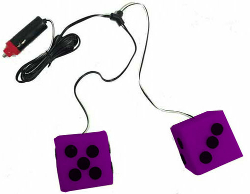 Barjan 024740 12 Volt Purple Lighted Dice