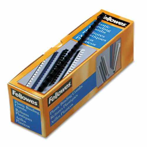 Fellowes 52506 Plastic Comb Bindings- .31 in. Dia- 40 Sheet Capacity- 