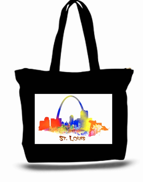 City Of St. Louis Tote New Zipper Bag