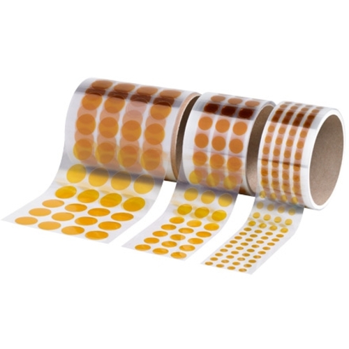 Kapton T964293 0.75 in. - 1 Mil Discs, Amber - Case of 500