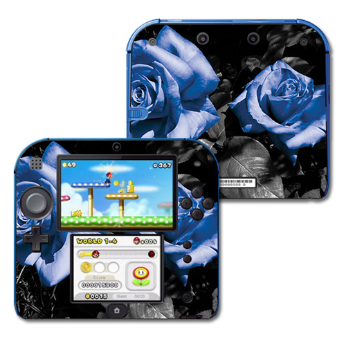 MightySkins NI2DS-Blue Roses Skin Decal Wrap for Nintendo 2DS - Blue R