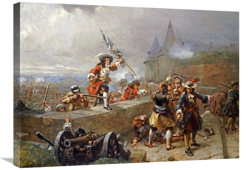 Global Gallery GCS-266543-30-142 30 in. Storming the Battlements Art P