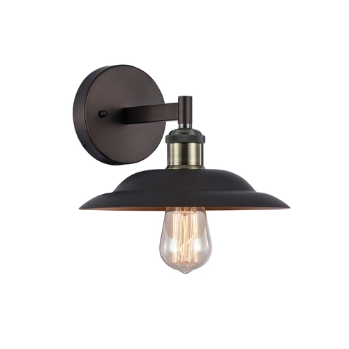 Chloe CH50067RB10-WS1 10 in. Lighting Ironclad Industrial-Style 1 Ligh