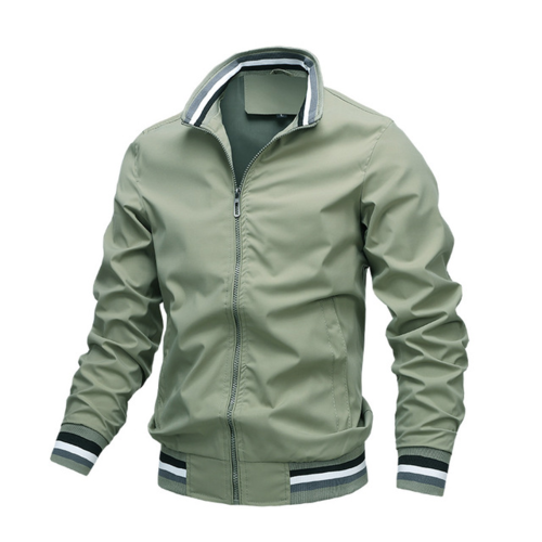 Men's Bomber Jacket Autumn Mens Casual Slim Fit Windproof Jacket 