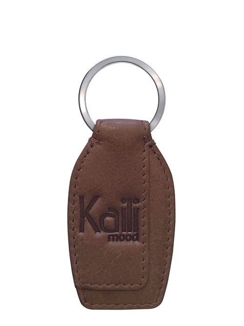 K10753IB | Portachiavi in Vera Pelle pieno fiore, con leggera grana.