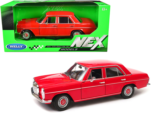 Mercedes Benz 220 Red \NEX Models\" 1/24 Diecast Model Car by Welly"