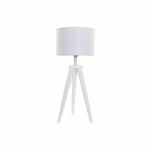 Desk lamp DKD Home Decor 8424001807918 Wood White 220 V 50 W 30 x 30 x
