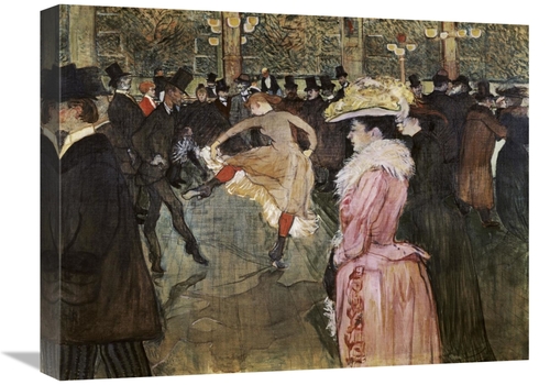 Global Gallery GCS-278173-22-142 22 in. At the Moulin Rouge - The Danc
