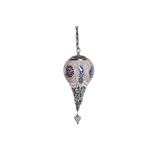 Ceiling Light DKD Home Decor Crystal Metal 16 x 16 x 35 cm Multicolour