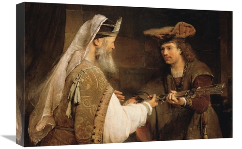 Global Gallery GCS-456160-1624-142 16 x 24 in. Ahimelech Giving the Sw
