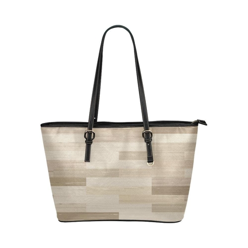 Large Leather Tote Shoulder Bag - Tote Bagstan Wood Print Bag