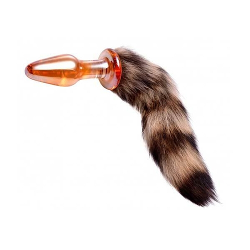 Fox Tail Glass Anal Plug