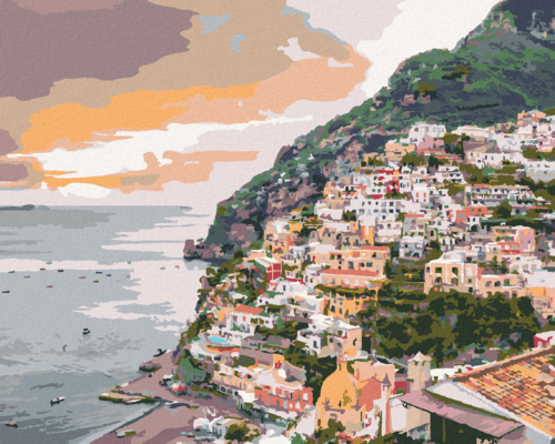 Paint by Numbers - POSITANO, ITALY (TED DAVIS)