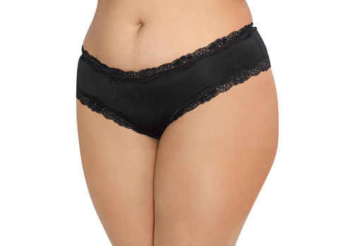 Open Back Panty - 1x - Black