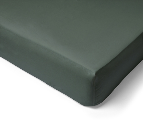 Fitted sheet Percale cap 30cm 80x200 Emeraude