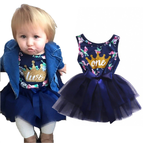 2017 Super Cute  Baby Girls Floral Dresses Baby