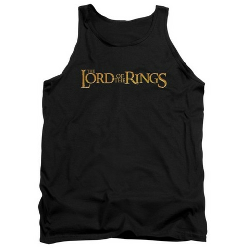 Trevco Lor-Lotr Logo Adult Tank Top- Black - 2X