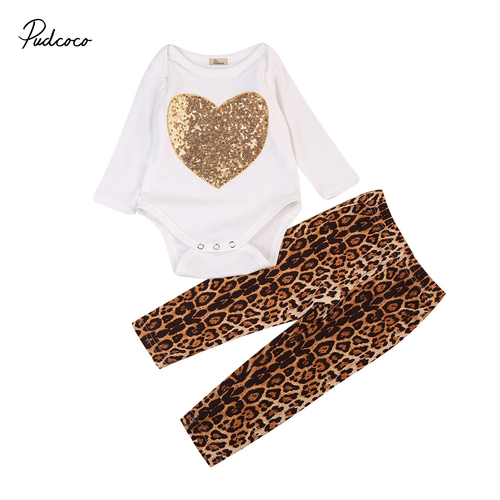 Babeis 2 Pcs Leopard Clothing Set Newborn Baby