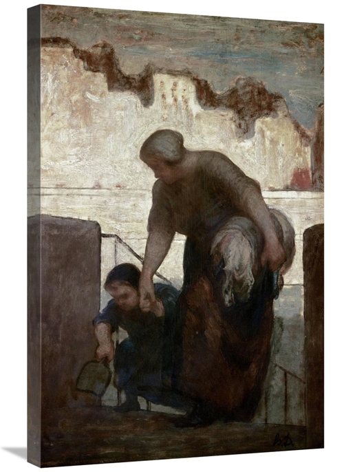 Global Gallery GCS-277269-30-142 30 in. Laundress Art Print - Honore D