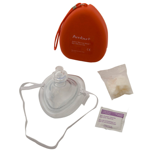 Gulben KP10502 CPR Mask with 02 Inlet & Head