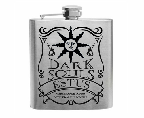 Main Souls of The Dark Warrior of Sunlight Estus Stainless Steel Hip Flask image