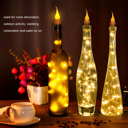 Warm White Bottle Lights 2 Meters 21 LED Bottle