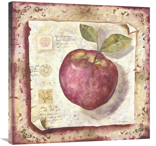 Main Global Gallery GCS-112919-3030-142 30 x 30 in. An Apple Page Art Print image