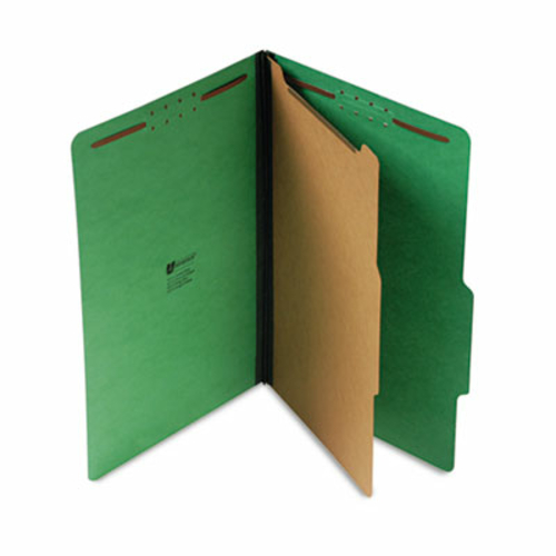 Universal 10212 Pressboard Folder- Legal- Four-Section- Emerald Green-