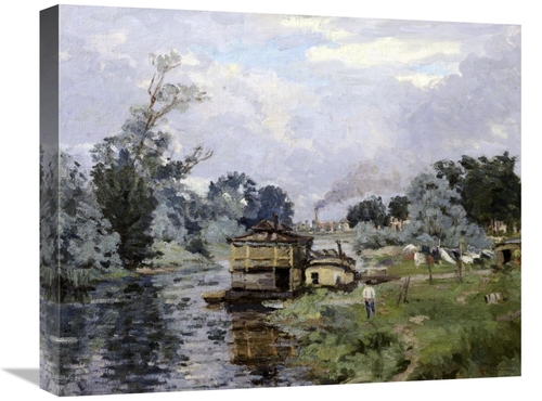 Global Gallery GCS-277826-22-142 22 in. River Landscape Art Print - Ar