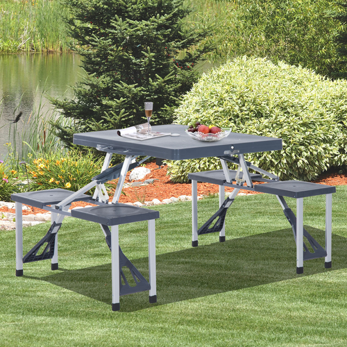 Outsunny Portable Folding Picnic Set 4 Seat Portable Junior Outdoor