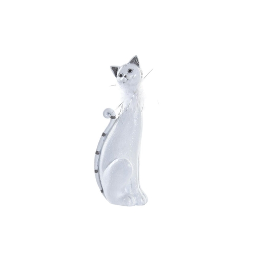 Decorative Figure DKD Home Decor White Cat Romantic 30 x 40 cm 9 x 9 x