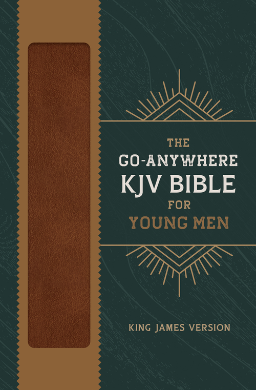  The Go-Anywhere KJV Bible for Young Men [Woodgrain Chestnut]