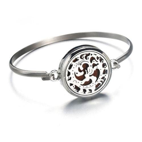 Silver Hollow Wave stainless steel Aromatherapy