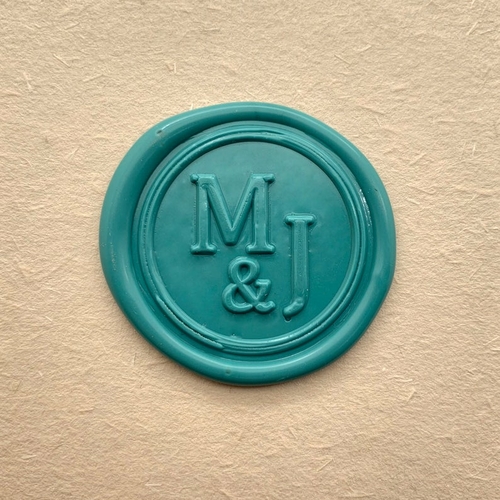 Personalized Initials Wax Seal Stamp Kit - Custom Sealing Wax Stamp